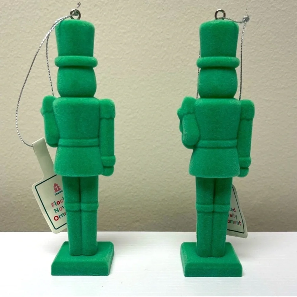 3 for $15 SALE Target Christmas Tree set of 2 Flocked Nutcracker Ornaments